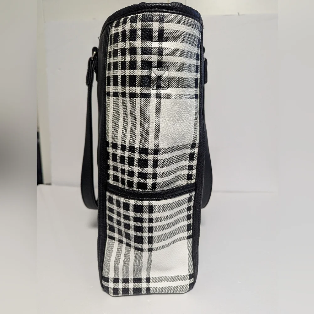 Thirty-One Buffalo Check Tote Bag To - Picture 3 of 10